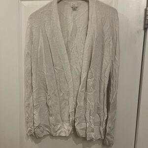 A New Day Lightweight Open Cardigan in Off-White